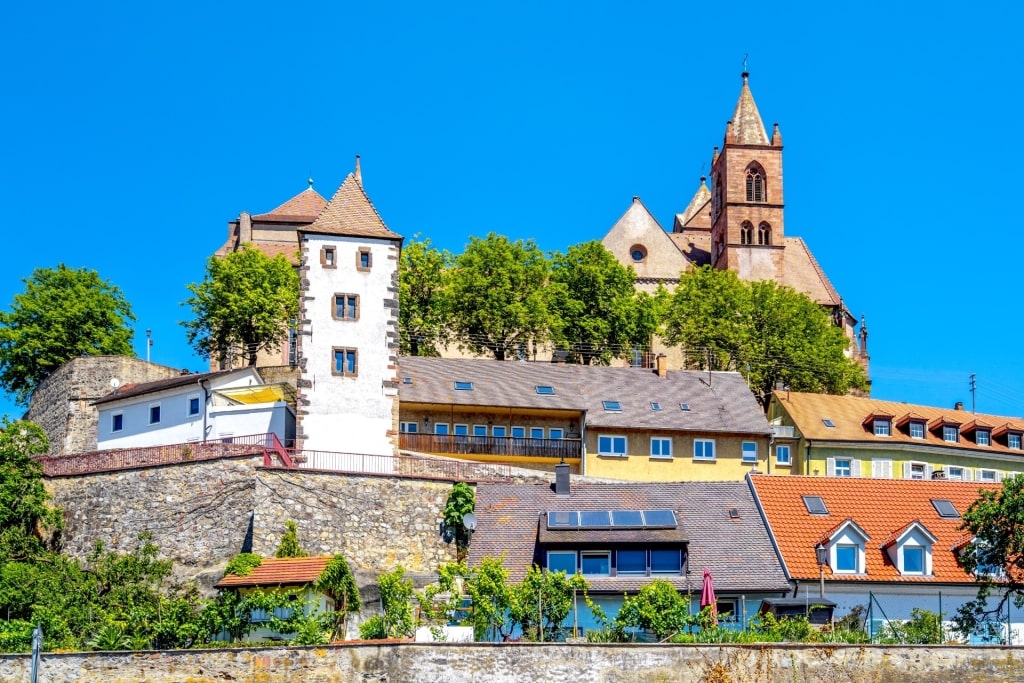 Cityscape of Breisach with view of the cathedral