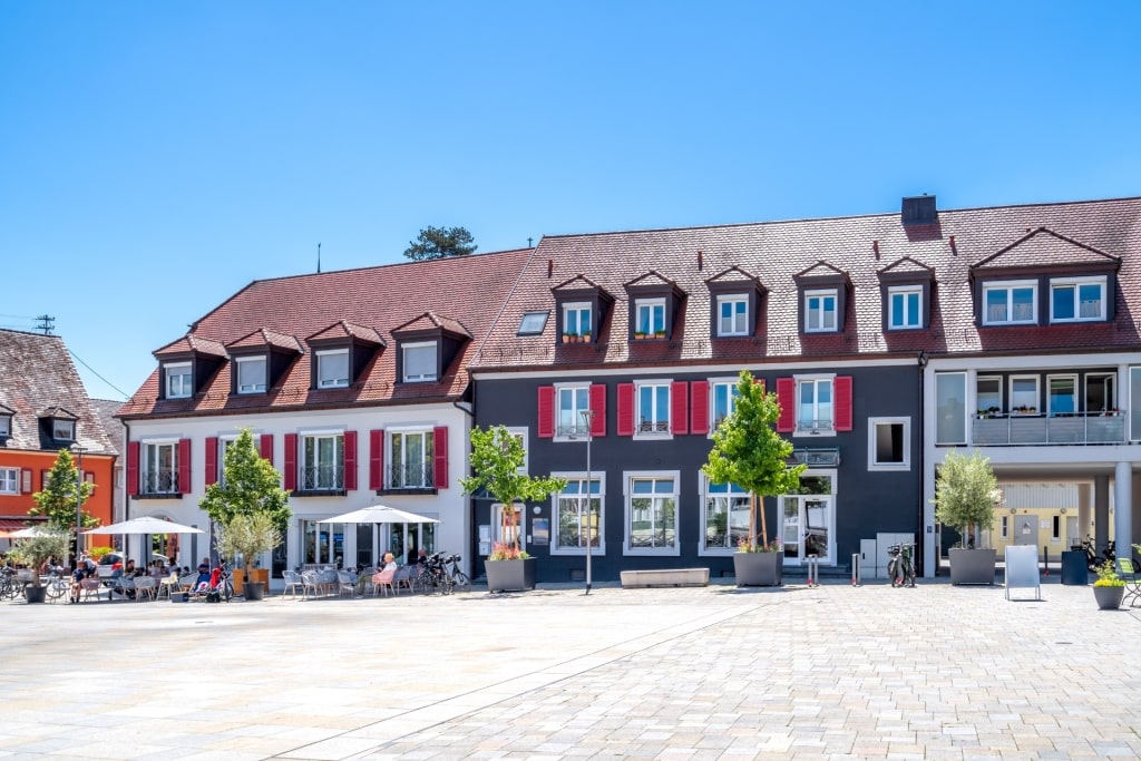 Street view of the Old Town of Breisach Germany