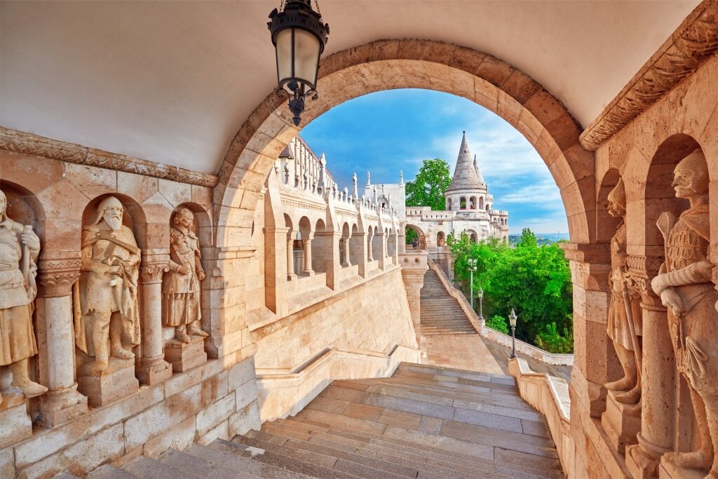 Stairs within Fisherman’s Bastion