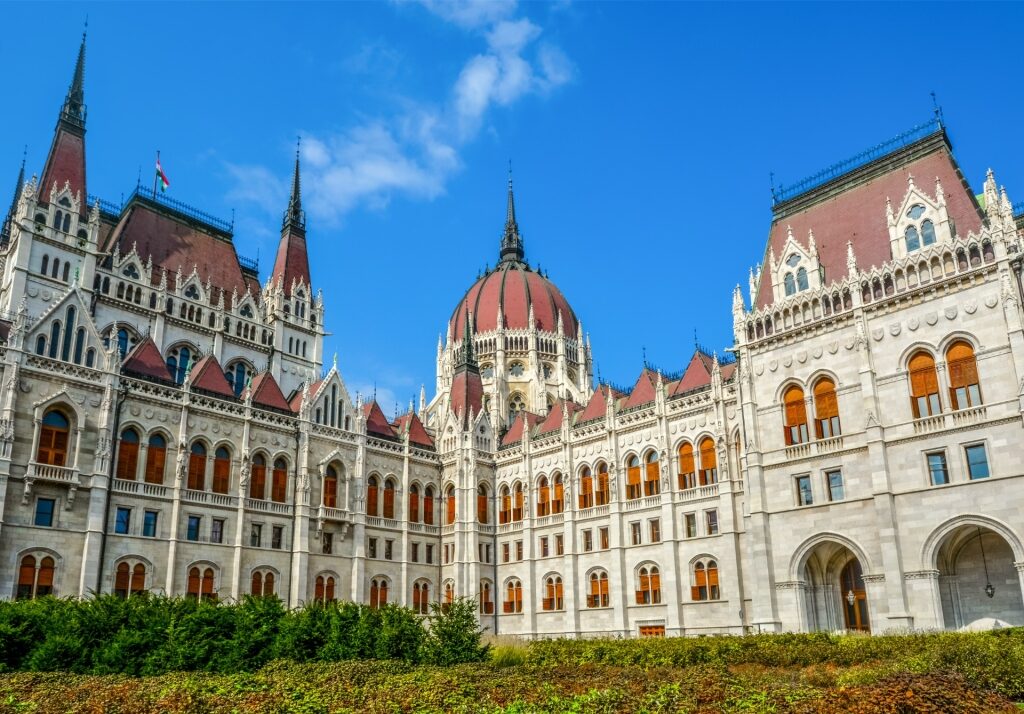 Beautiful architecture of Hungarian Parliament Building