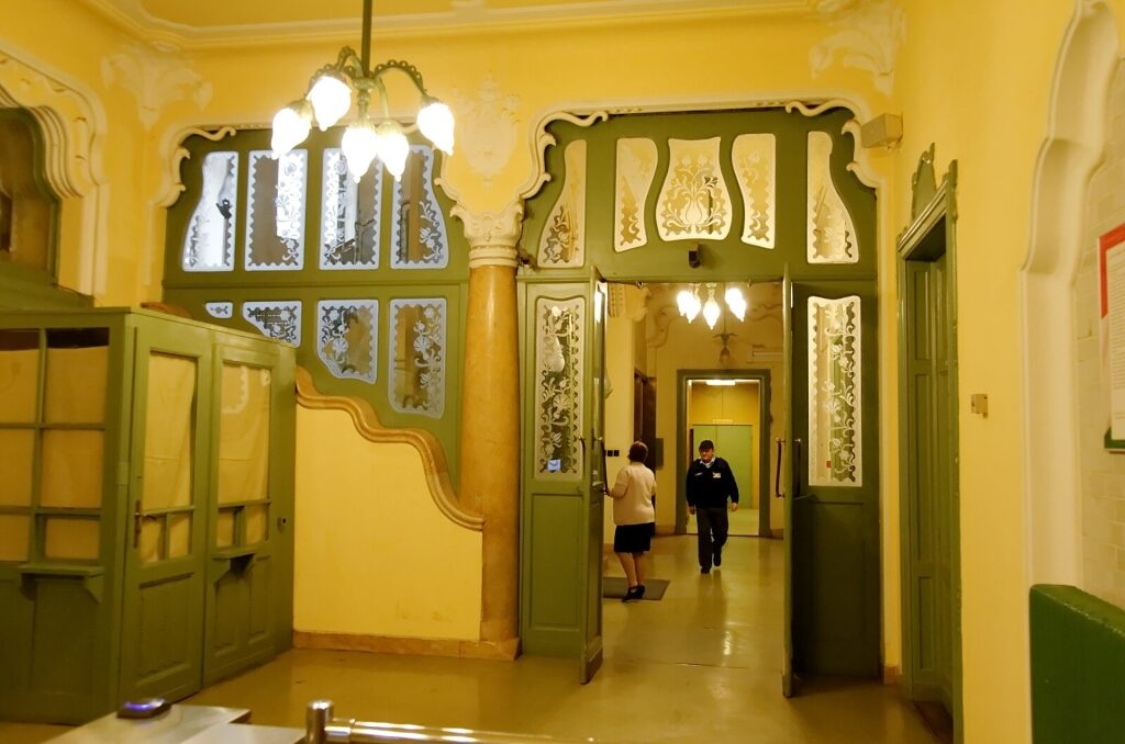 View inside the historic Postal Savings Bank
