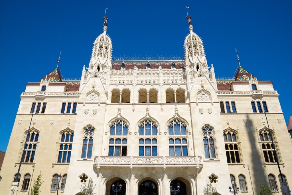 Gorgeous exterior of Royal Hungarian Ministry of Finance