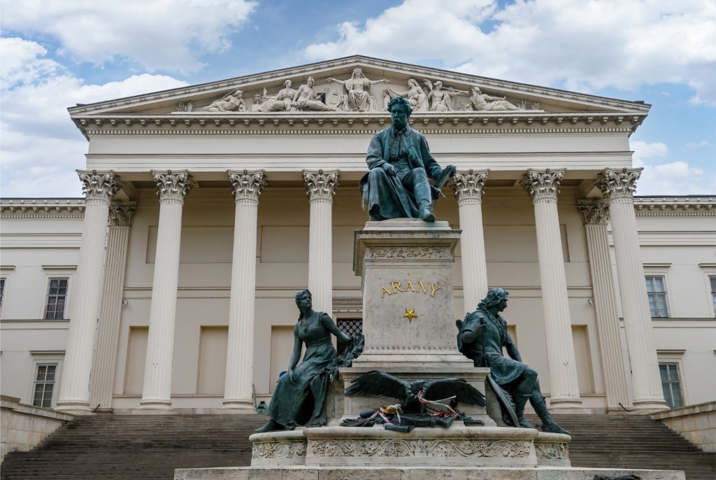 Exterior of Hungarian National Museum Budapest