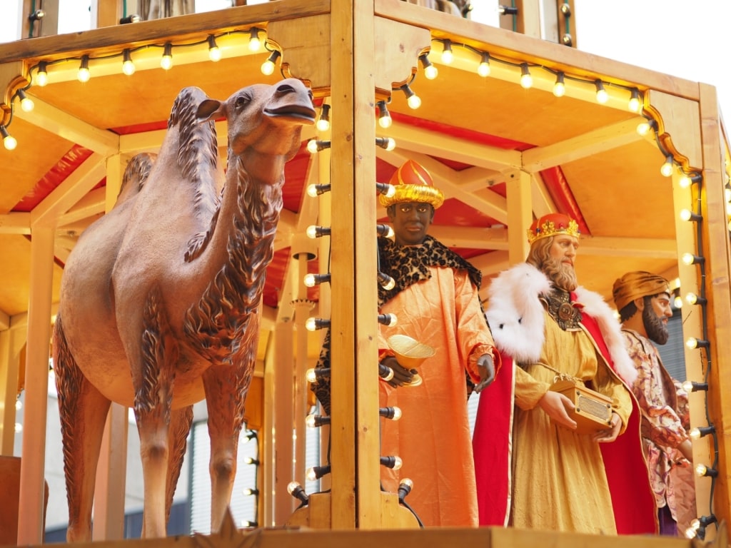 Display at the Christmas Market at Cologne Cathedral