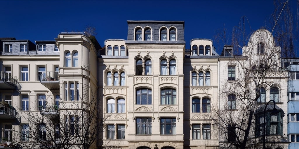Gorgeous buildings in Cologne's Belgian Quarter