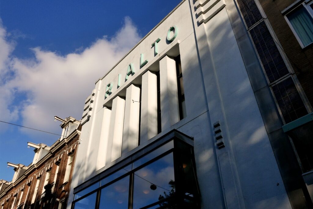 Exterior view of Rialto Cinema in De Pijp