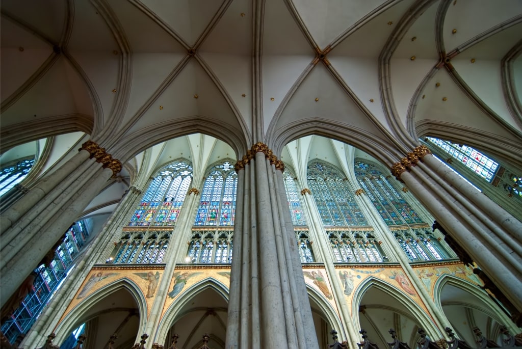 View inside the majestic Cologne Cathedral, Cologne