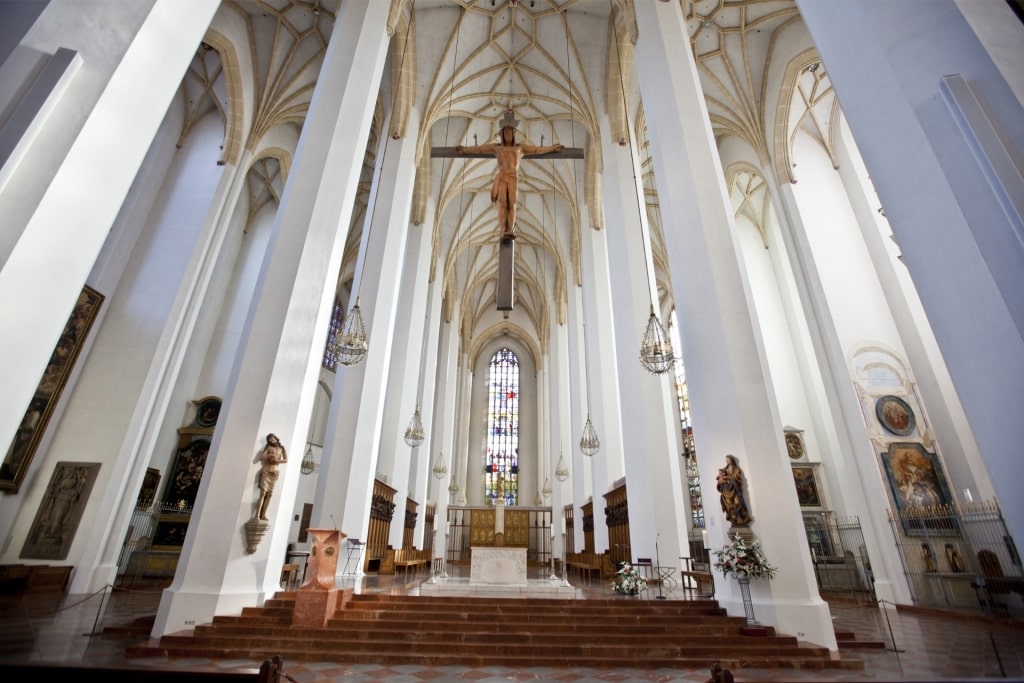 View inside Frauenkirche, Munich