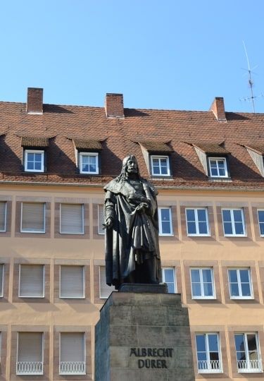 Statue of Albrecht Dürer in Nuremberg