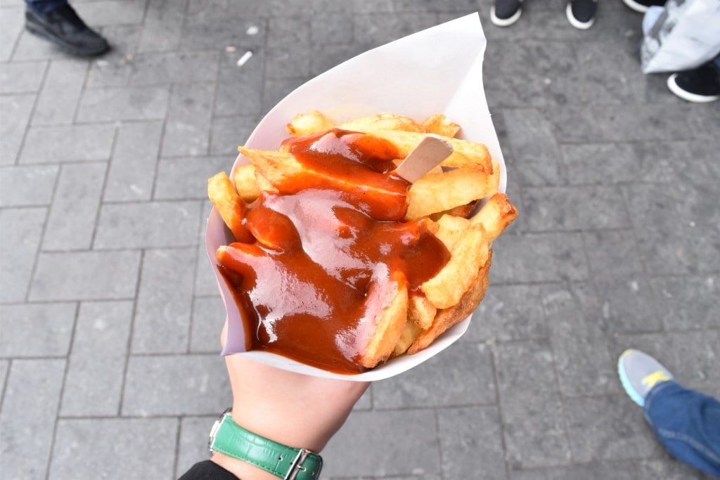 Crispy fries with Curry Ketchup in Amsterdam