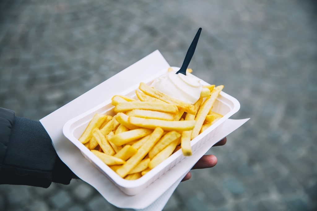 Street food fries in Amsterdam