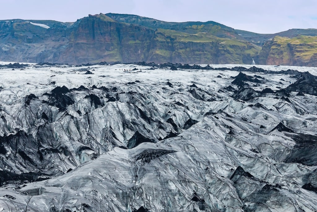 Scenic landscape of Mýrdalsjökull Glacier