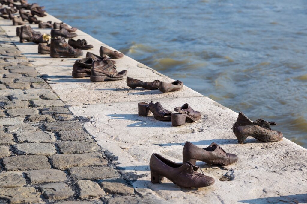 Historic site of Shoes on the Danube Bank Memorial