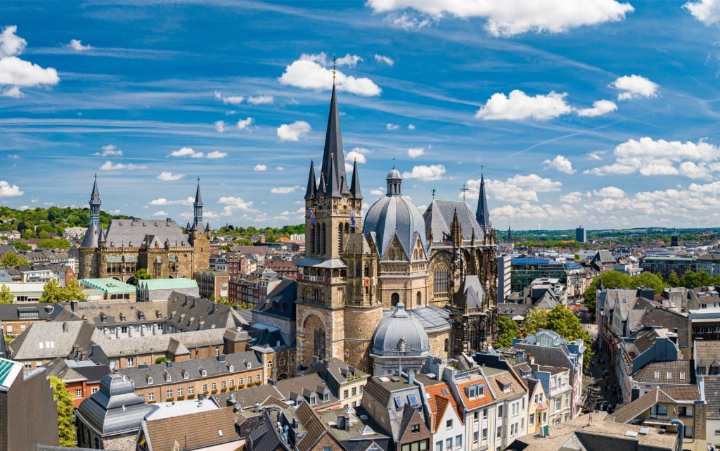 Aachen Cathedral, near Cologne, one of the best landmarks in Germany