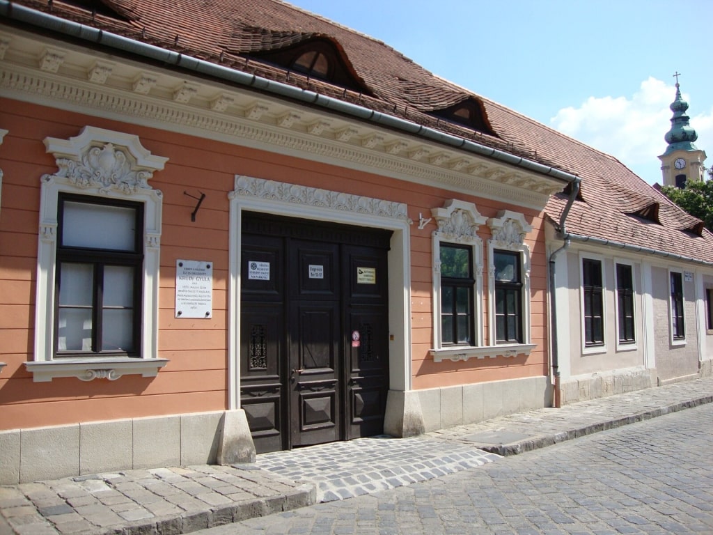 Exterior view of the Hungarian Museum of Trade and Tourism in Budapest