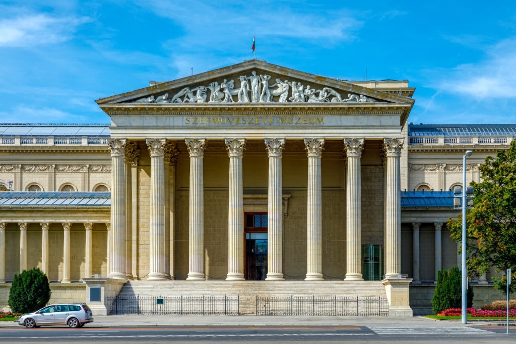 Historic Museum of Fine Arts building exterior in Budapest