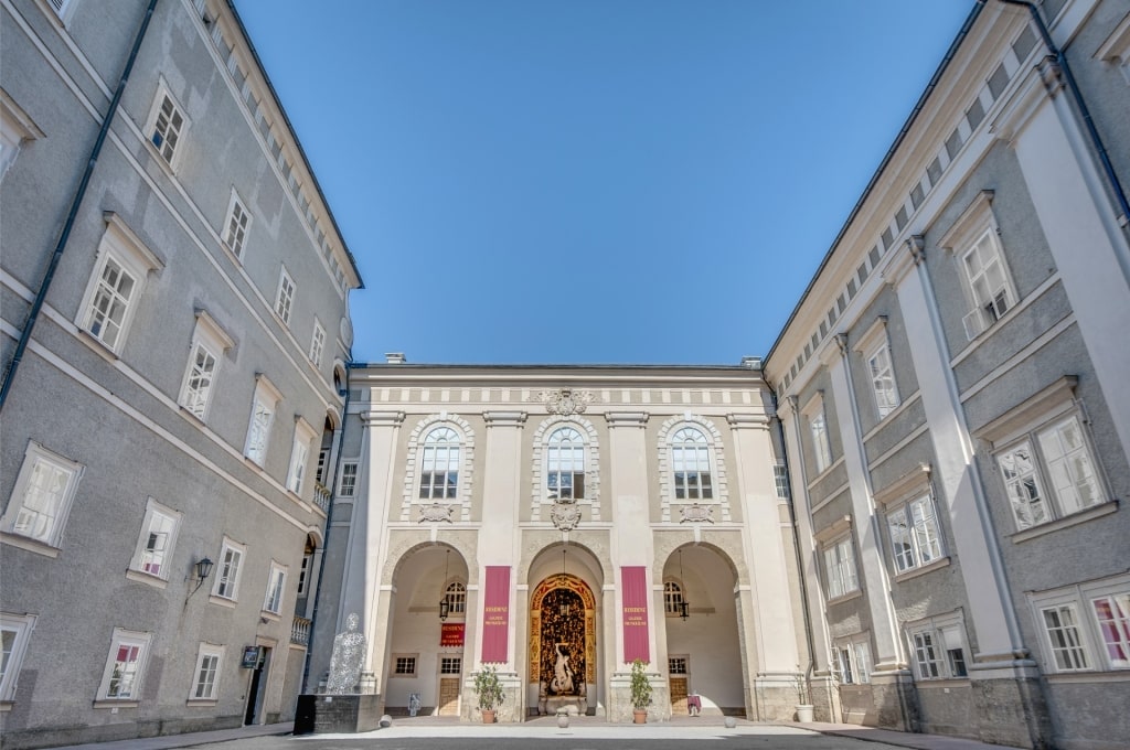 Historic courtyard of The Residence in Salzburg