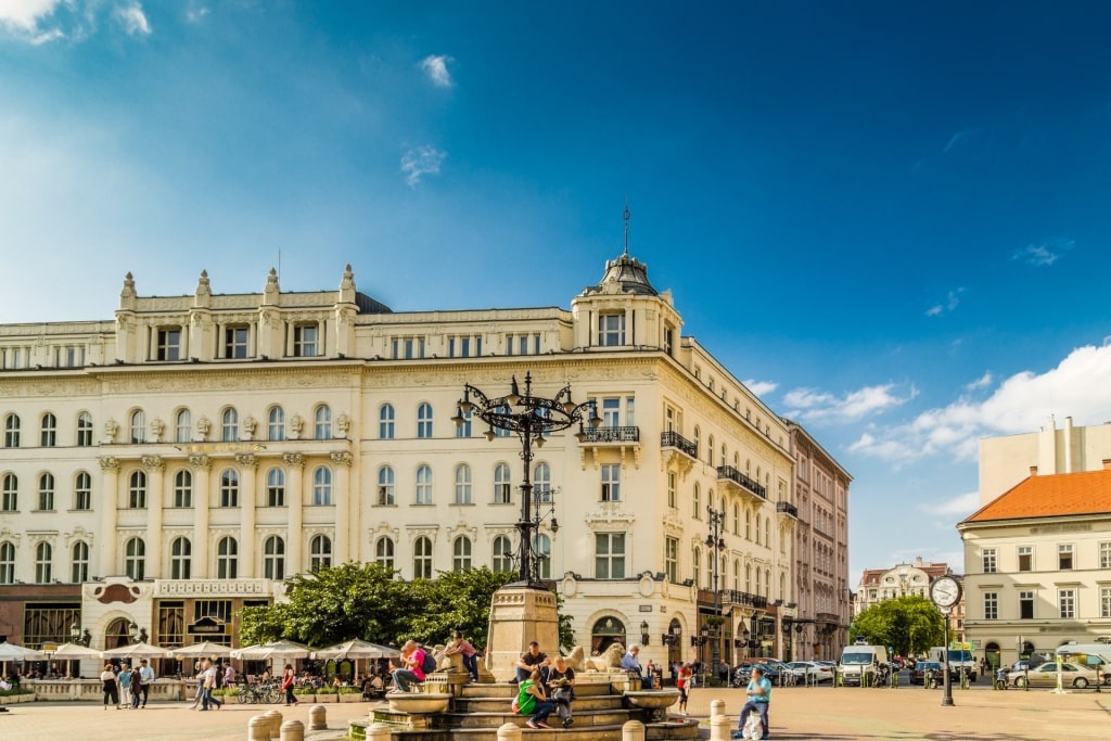 Famous Café Gerbeaud in Vörösmarty Square, Budapest