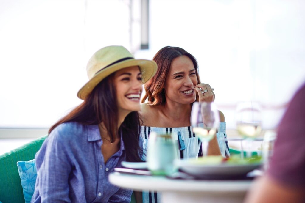 Casual dining while relaxing