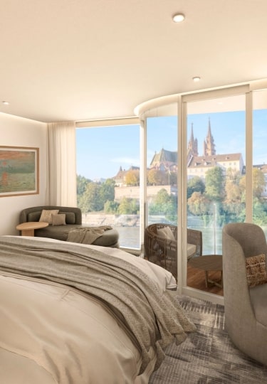 Scenic river cruise with city views