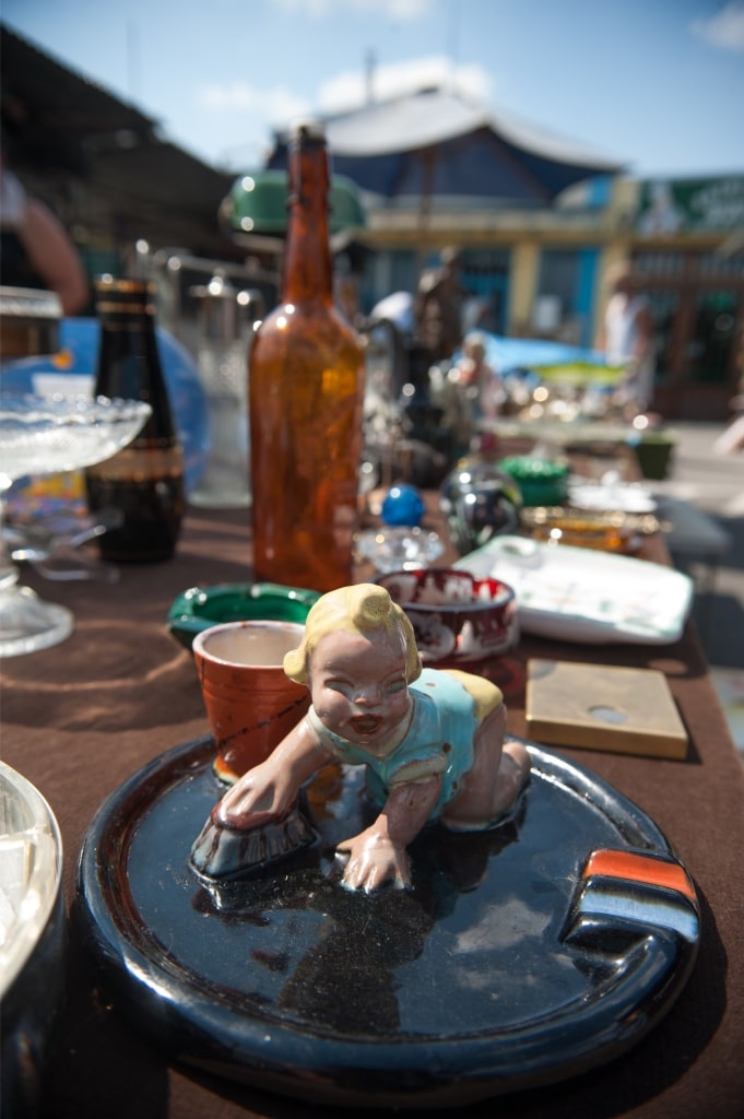 Vintage items at Ecseri Flea Market in Budapest