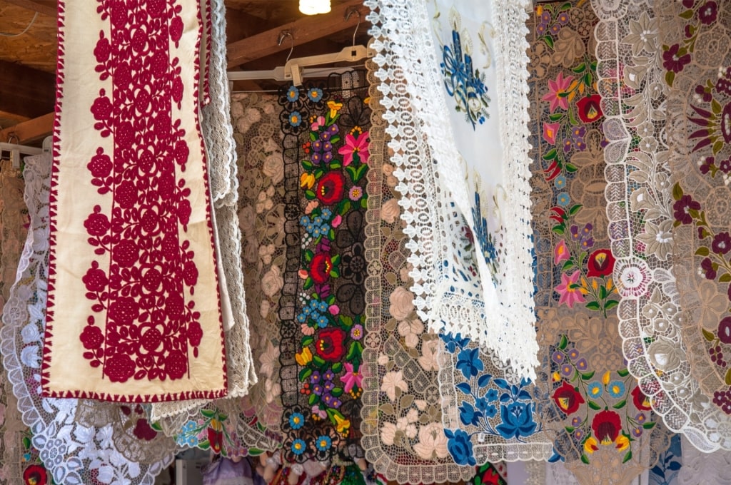 Traditional embroidered souvenirs for sale
