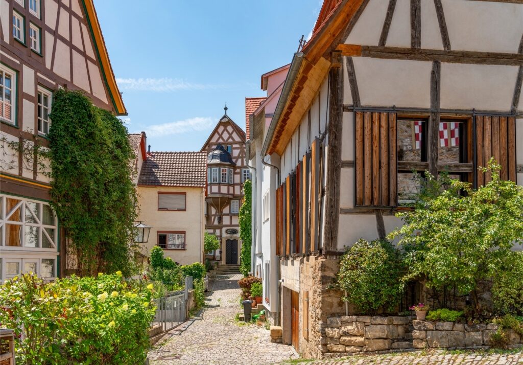 Iconic timber houses in Bad Wimpfen
