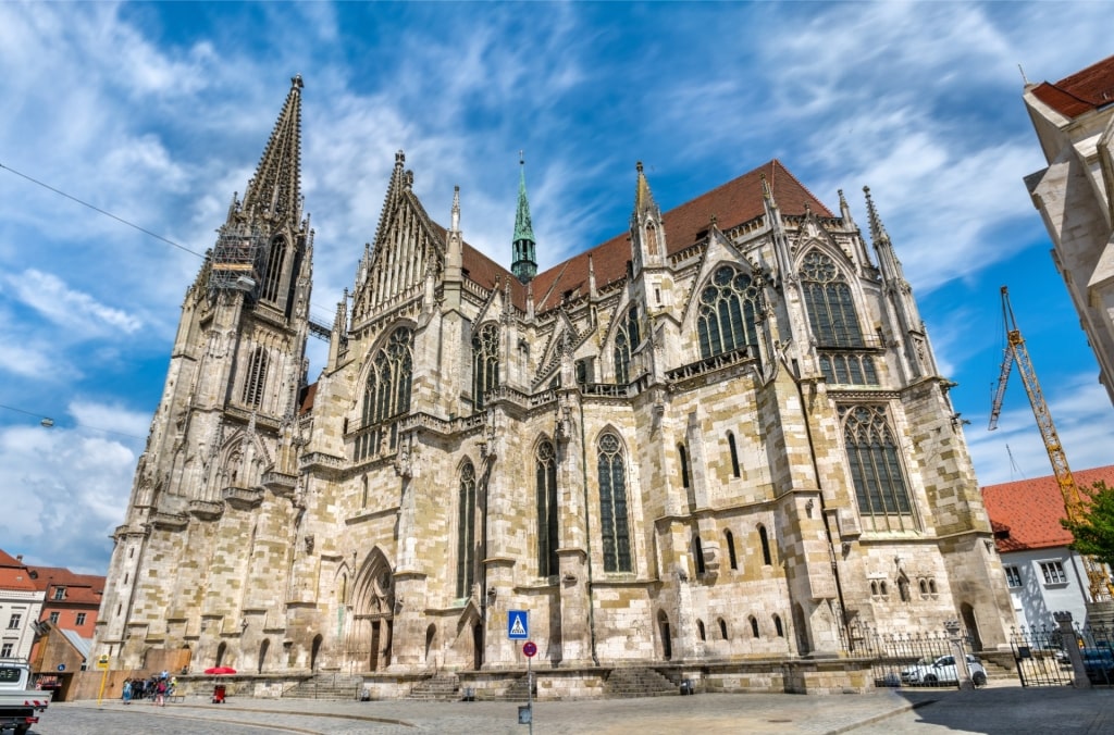 Elegant exterior of Regensburg Cathedral