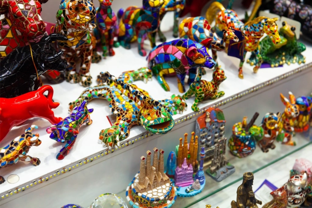 Colorful Gaudí-inspired mosaic souvenirs from Barcelona