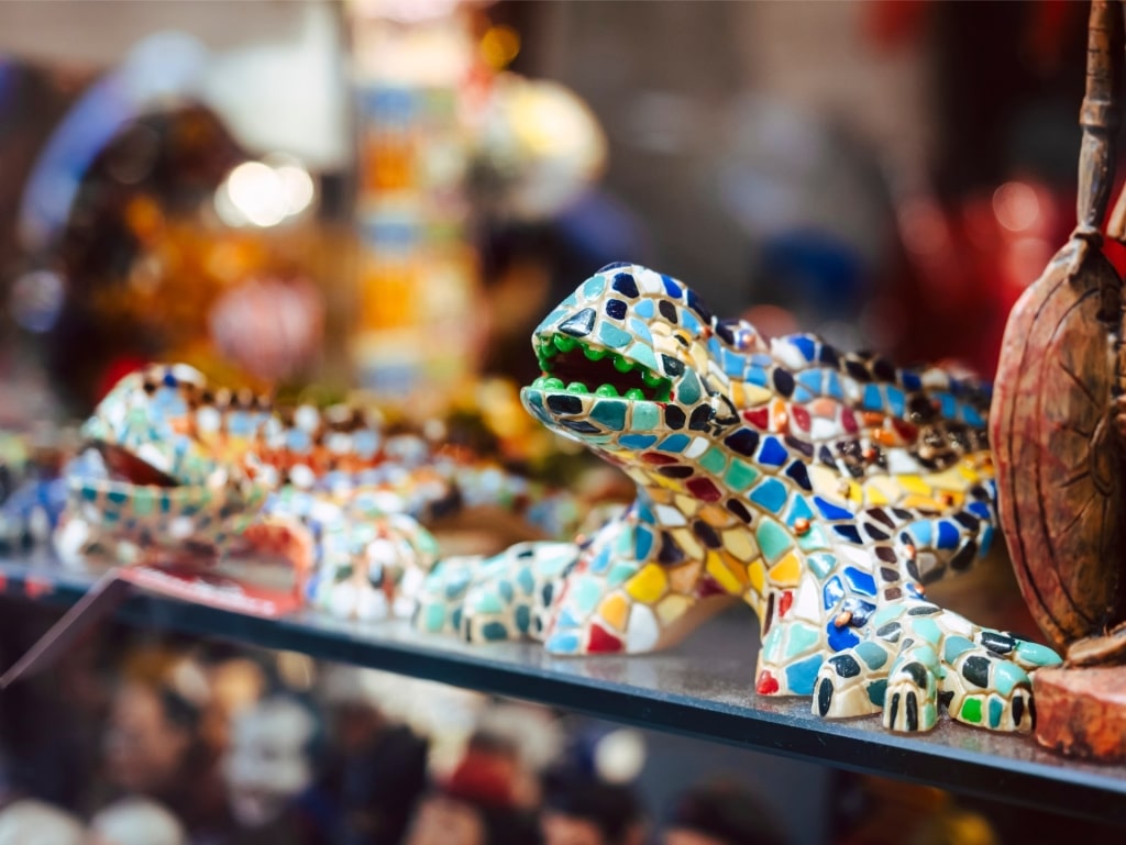 Colorful Gaudí-inspired mosaic souvenirs from Barcelona
