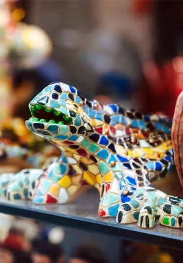 Colorful Gaudí-inspired mosaic souvenirs from Barcelona