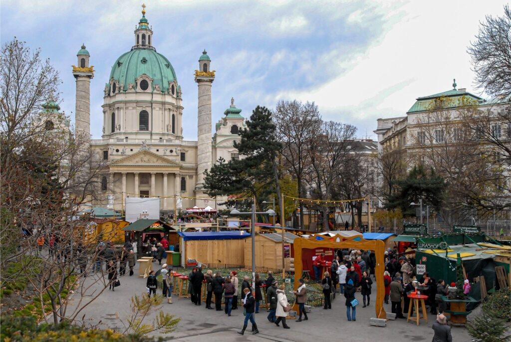 Vienna Christmas market - Art Advent, Karlsplatz