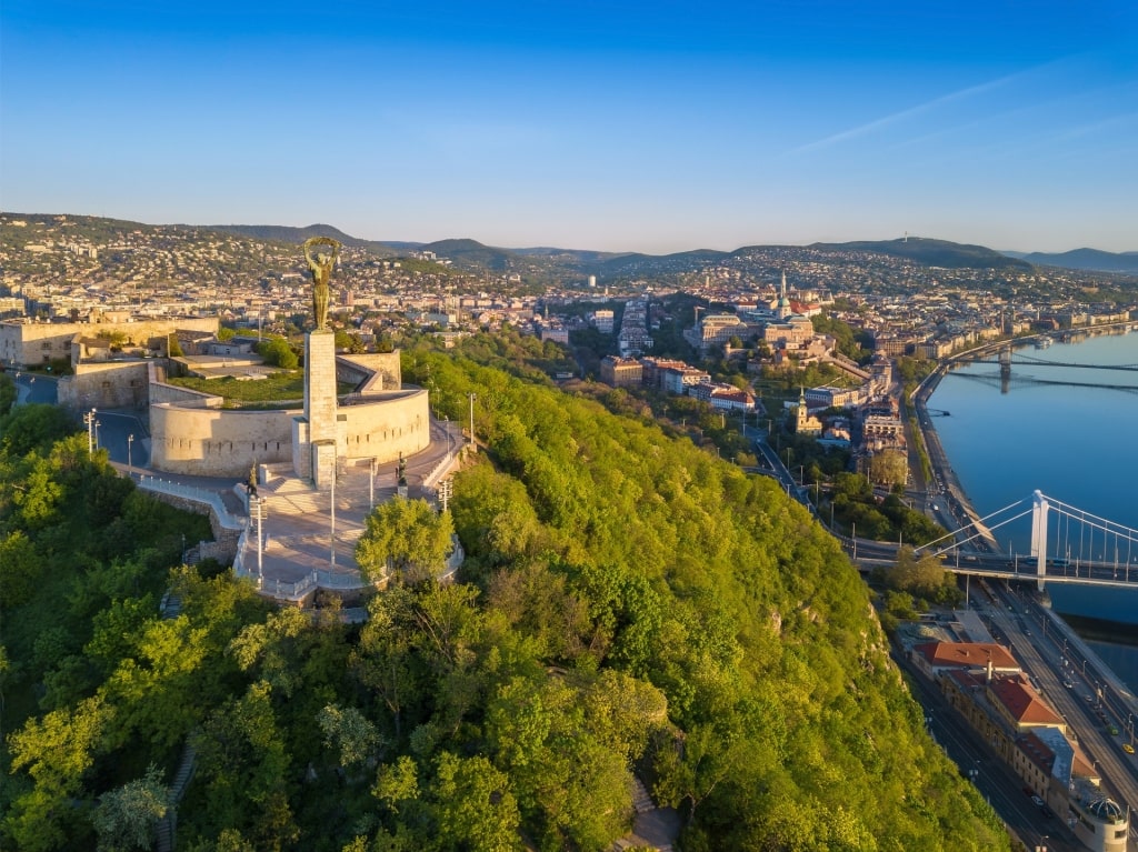 Scenic landscape of Gellért Hill