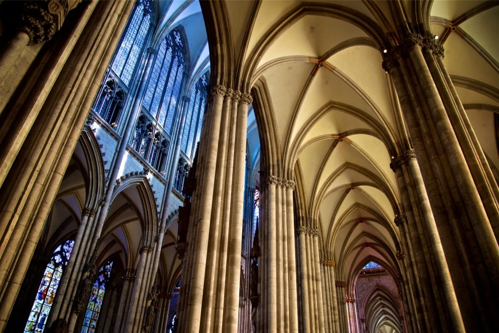 View inside the Cologne Cathedral