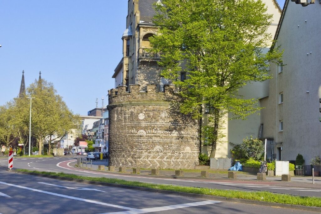 Historic Roman Tower in Cologne