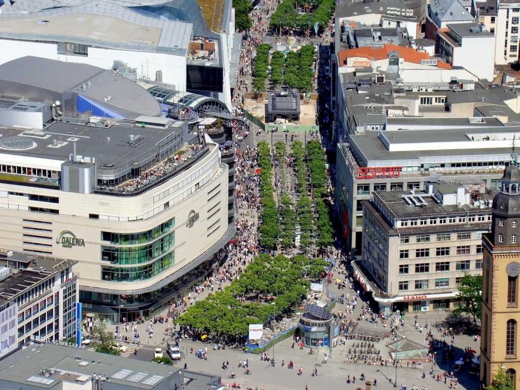 Main pedestrian street of Frankfurt