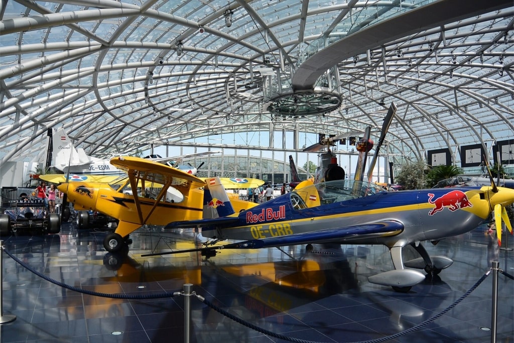 View inside Red Bull Hangar-7