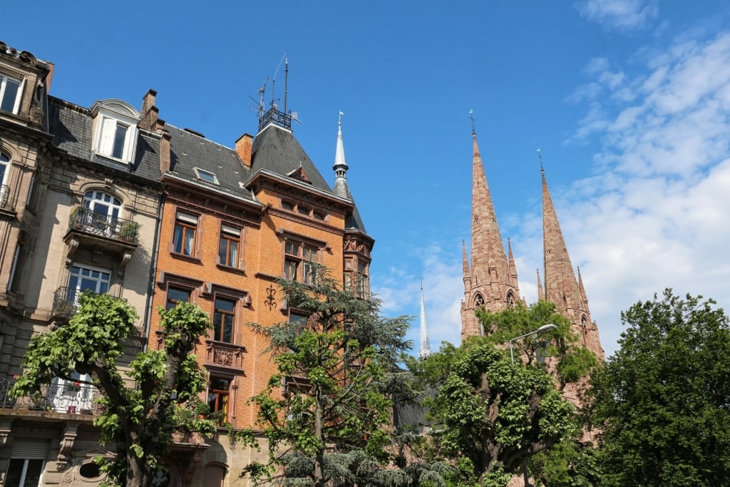 Street view of Neustadt in Strasbourg