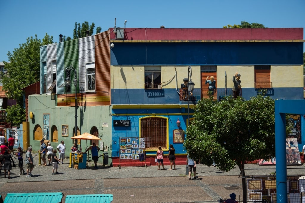 View of Caminito street in Buenos Aires