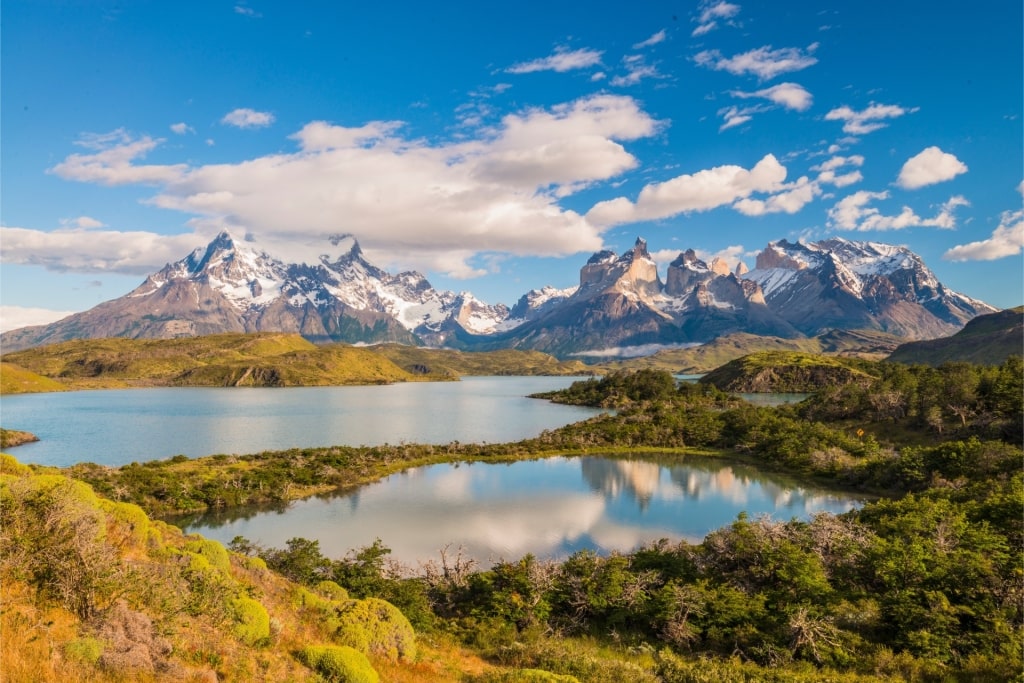 Scenic view of Torres del Paine National Park, Chile