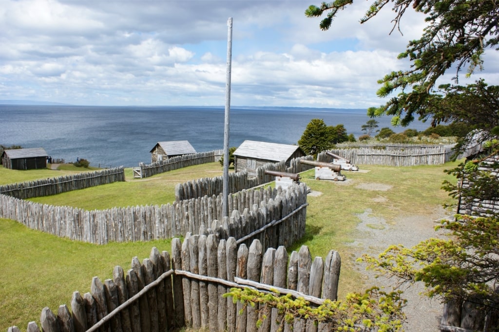 Scenic view of Fuerte Bulnes historic site in Chile