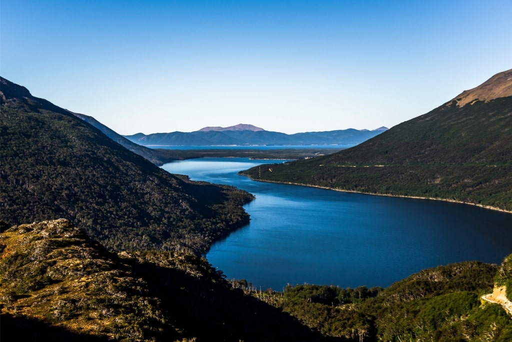 Scenic view of Lago Escondido, Argentina