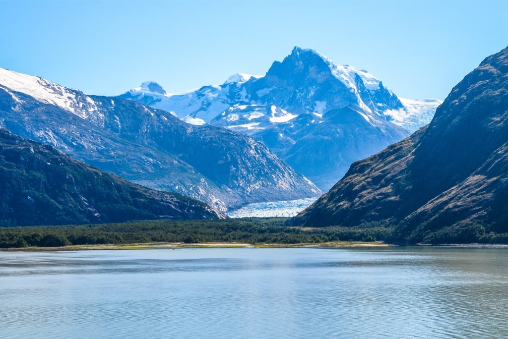 Cape Horn landscape with sea and cliffs in Chile