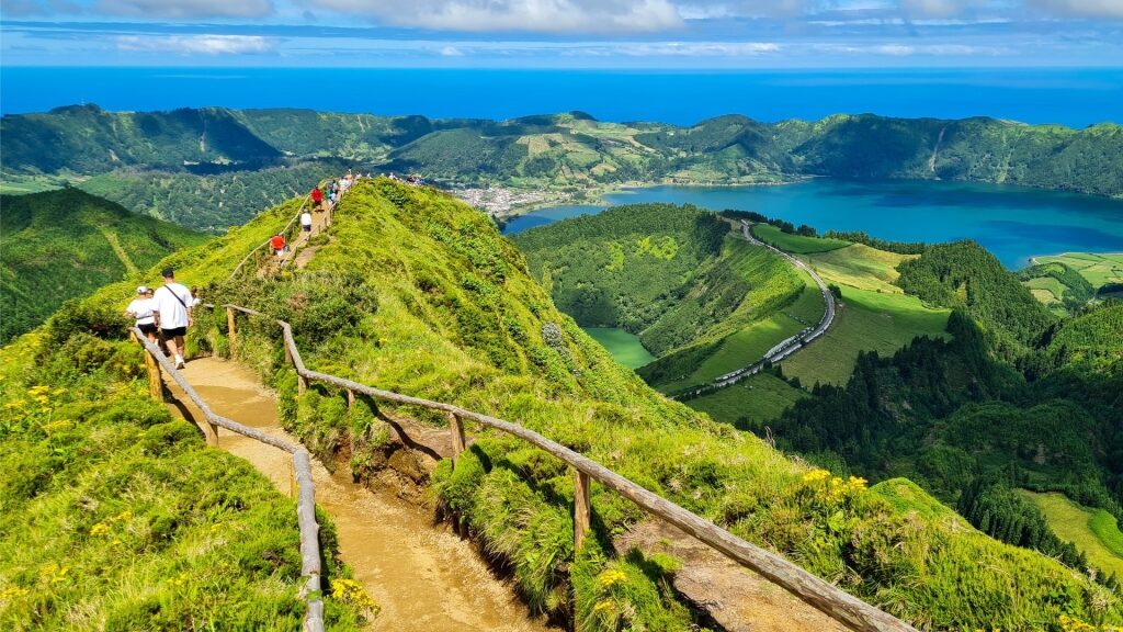 Sete Cidades in Portugal, one of the beautiful landscapes from around the world