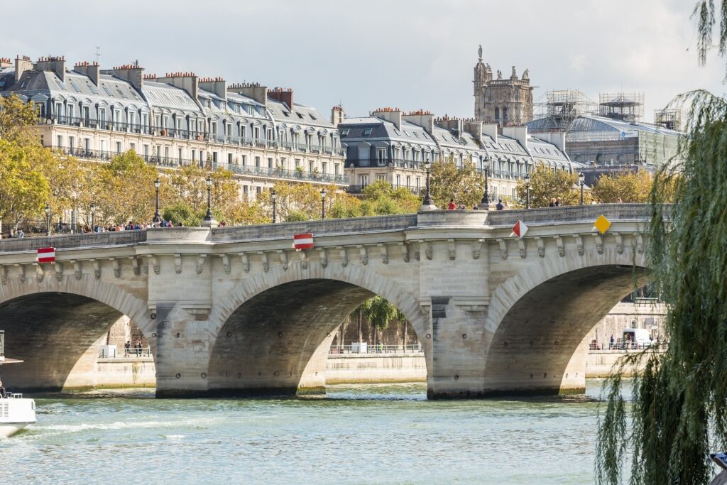 Pont Neuf in Paris, France, one of the famous bridges from around the world