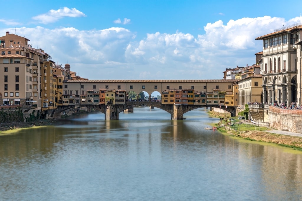 Ponte Vecchio in Florence, Italy, one of the famous bridges from around the world