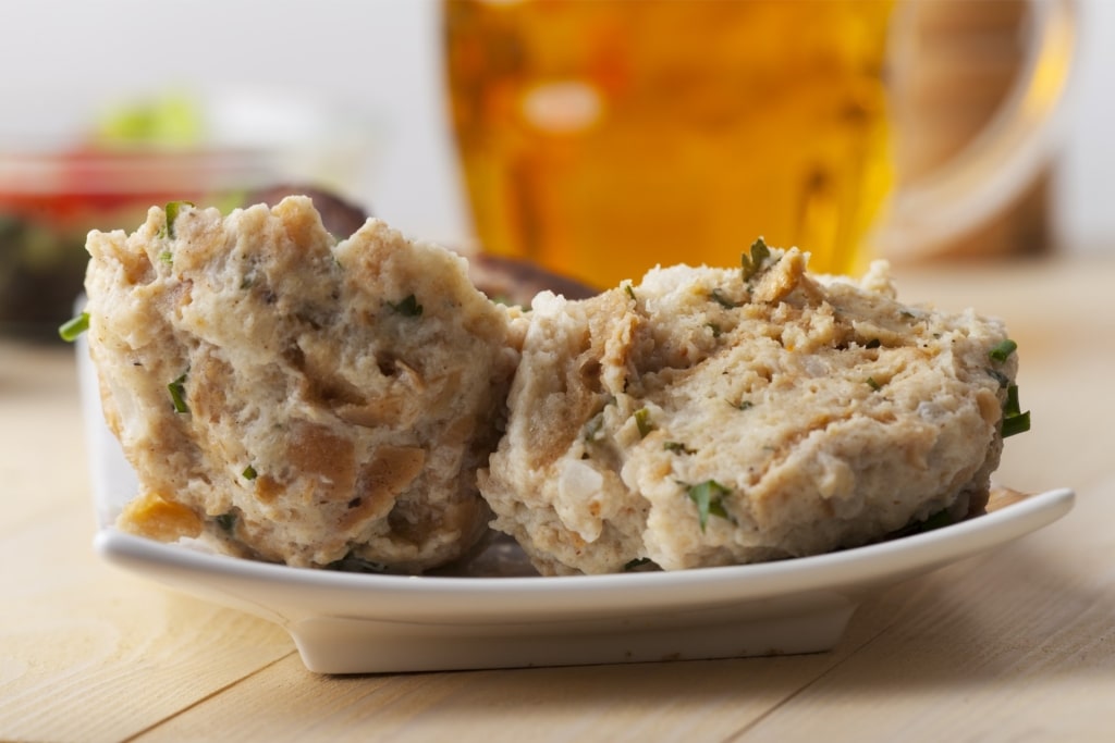 Semmelknödel, one of the best German Christmas market foods