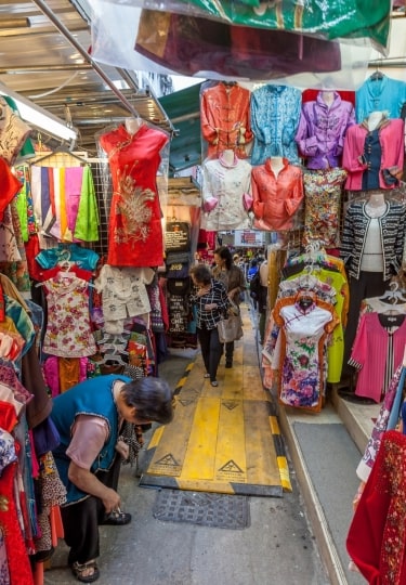 Cat Street, a popular area for Hong Kong souvenirs