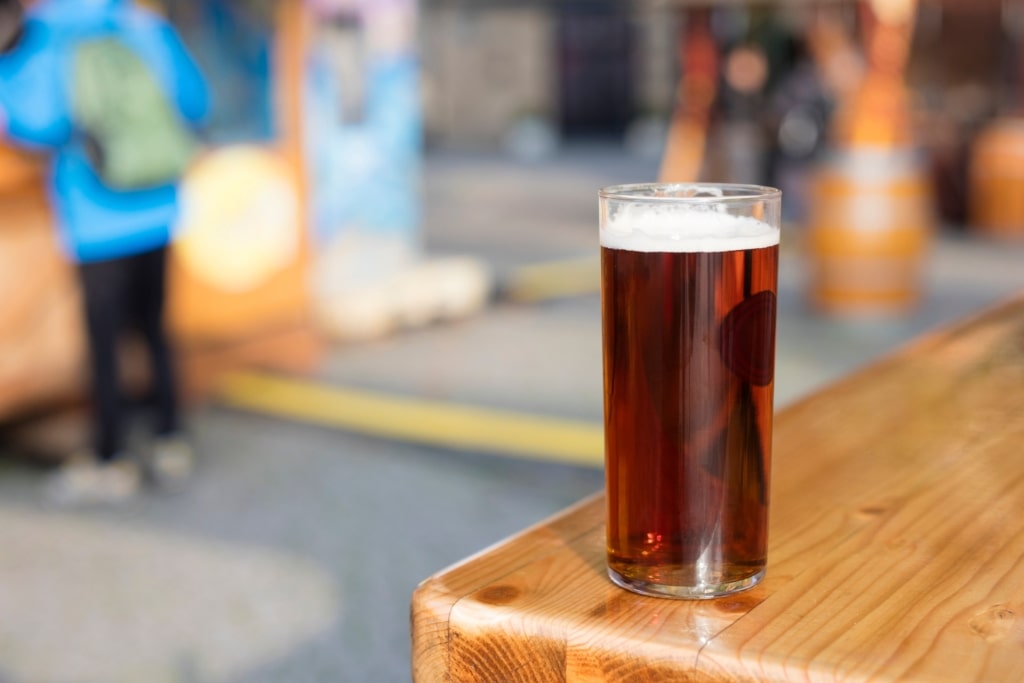 A glass of Altbier in Old Town, Dusseldorf