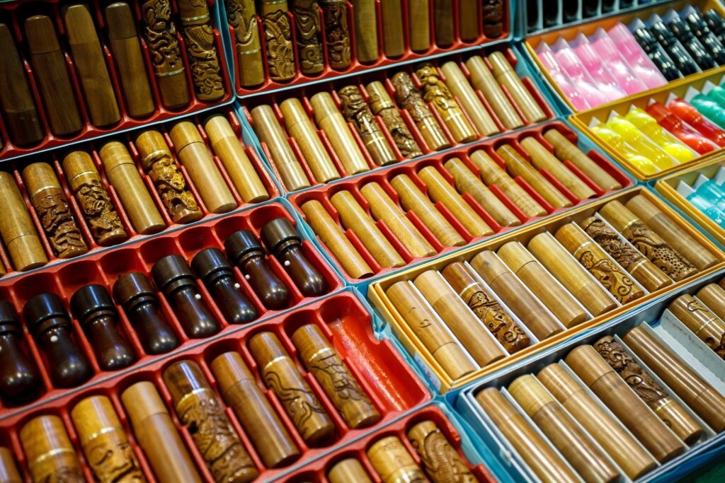 Dojang name stamps, one of the best Korean souvenirs